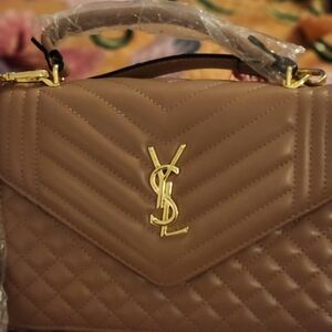 Yves Saint Laurent Brown Quilted Women's Bag
